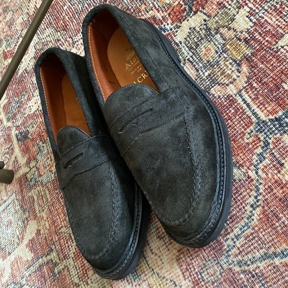 J Crew Alden® for J.Crew lug penny loafers in suede AZ878 - Picture 6 of 8
